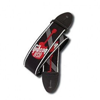 Gibson Guitar Strap 2" Logo Red купить