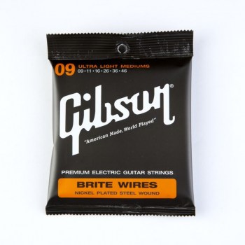 Gibson SEG-700ULMC Brite Wires 09-46 Nickel Plated Ultra Light Med. купить