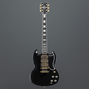 Gibson SG Custom 3-PU Ebony Gloss Gold купить