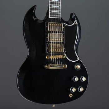 Gibson SG Custom 3-PU Ebony Gloss Gold купить