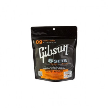 Gibson SVP-700UL Brite Wires 9-42 Nickel Plated 5-Pack купить