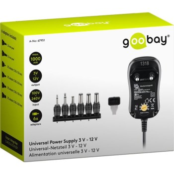 goobay Universal Power Supply 3 V - 12 V 1000 mA купить