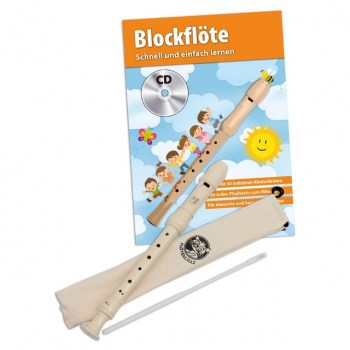 Hage Musikverlag Blockfloten Set BAR Blockflote, Buch und CD купить