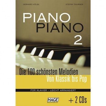 Hage Musikverlag Piano Piano 2 - 100 Melodien inkl. 2 Playlong CDs купить