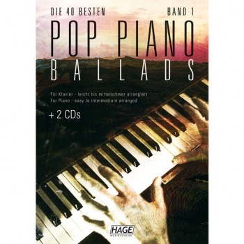 Hage Musikverlag Pop Piano Ballads 40 Titel, 2 Playback-CDs купить