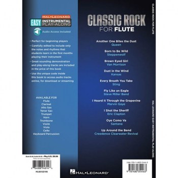 Hal Leonard Easy Play-Along: Classic Rock Flute купить