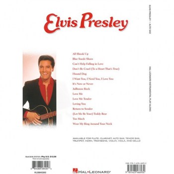 Hal Leonard Elvis Presley - Play-Along Alto Saxophone & CD купить