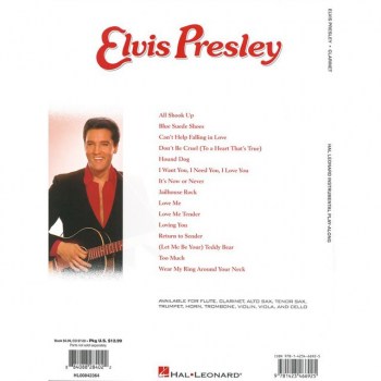 Hal Leonard Elvis Presley - Play-Along Clarinet & CD купить