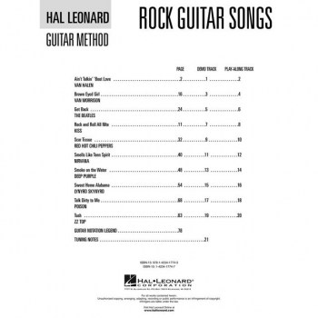 Hal Leonard Hal Leonard Guitar Method: Rock Guitar Songs купить