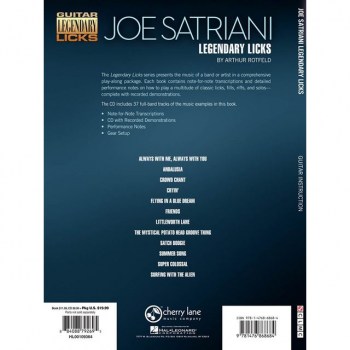 Hal Leonard Legendary Licks: Joe Satriani Guitar купить