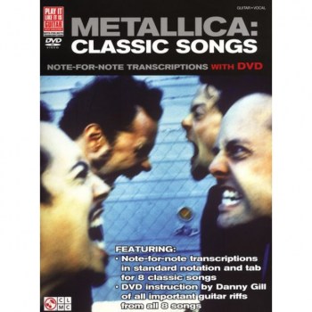 Hal Leonard Metallica Classic Songs Guitar mit DVD купить