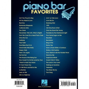 Hal Leonard Piano Bar Favourites PVG купить