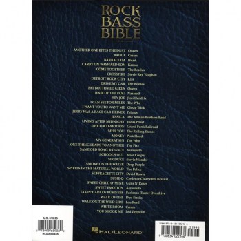 Hal Leonard Rock Bass Bible TAB/Bass TAB купить