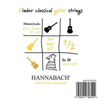 Hannabach 890 Kinder Classical Guitar Strings 1/2 купить