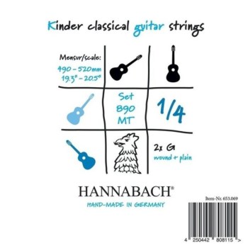 Hannabach 890 Kinder Classical Guitar Strings 1/4 купить