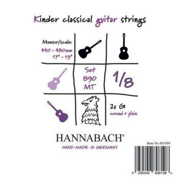 Hannabach 890 Kinder Classical Guitar Strings 1/8 купить