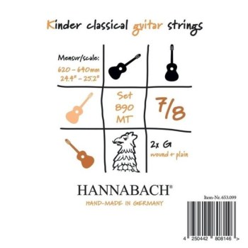 Hannabach 890 Kinder Classical Guitar Strings 7/8 купить