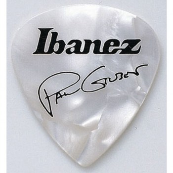 Ibanez Guitar Pick B1000PG-PW, 6-pack Paul Gilbert, signature, white купить