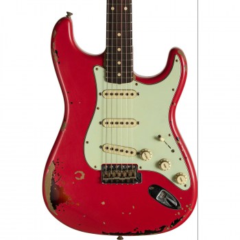 Fender Custom Shop Michael Landau Signature 1963 Relic Stratocaster, Round-Laminated Rosewood, Fiesta Red over 3-Color Sunburst купить