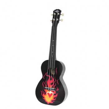 Kaleo CUK-2 Concert Ukulele Black/Flames купить