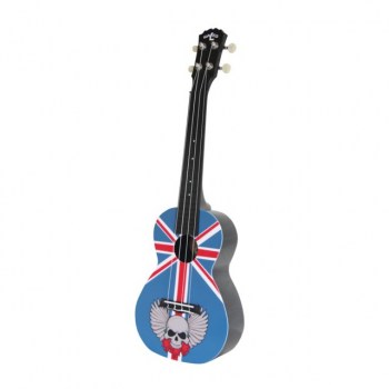 Kaleo CUK-2 Concert Ukulele Skull/Union Jack купить