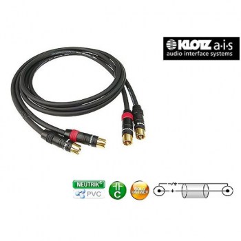 Klotz HighEnd RCA DualCable Gold Contact 0.6m, ALG0.6CC купить