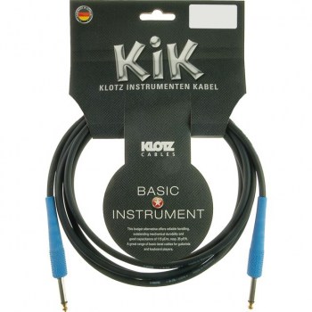 Klotz Instrument Cable 3m black KIK-Coloured mountain blue купить