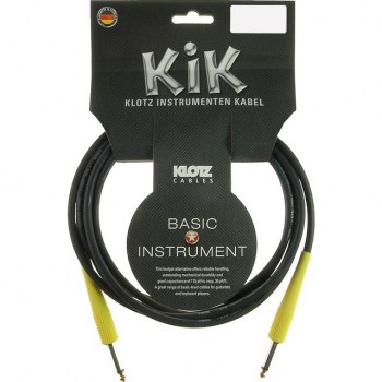 Klotz Instrument Cable 3m black KIK-Coloured lumi yellow купить