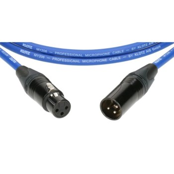 Klotz M1FM2N0200 Microphone Cable blue 2m купить