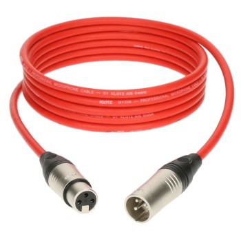 Klotz M1K3FM0200 Microphone Cable red 2m купить