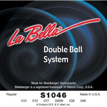 La Bella E-Guit. Strings, 10-46, Double Ball, S 1046 R купить