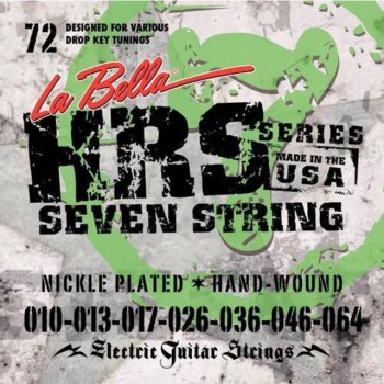 La Bella HRS-72 E-Guitar Strings 010-064 7-string, Nickel купить