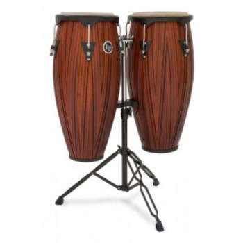 Latin Percussion LP646NY-CMW, Conga Set 10"+11" Carved Mango Wood купить