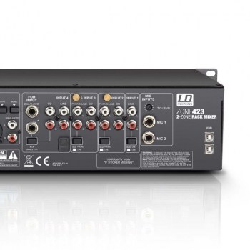 LD-Systems ZONE 423 19" 2-Zonen Mixer, 2HE купить