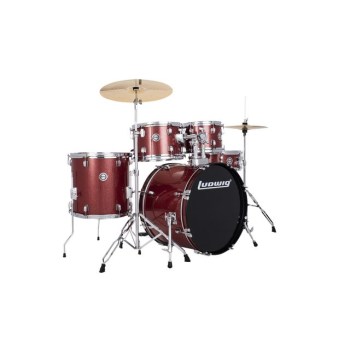 Ludwig Accent Fuse 5PC Drum Set Red Sparkle купить