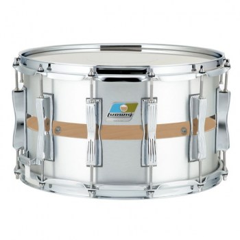 Ludwig Slotted Coliseum Snare LS1284, 14"x8", Brushed Silver купить