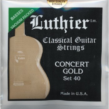 Luthier Saiten for Konzert- Gitarre Set 40 Concert Gold Med. Hard купить