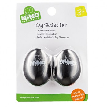 Meinl Egg Shaker Set NINO540BK-2, Black, 2 pcs купить