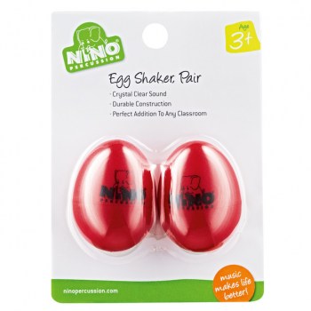 Meinl Egg Shaker Set NINO540R-2, Red, 2 pcs купить