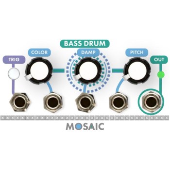 Mosaic Bass Drum white купить