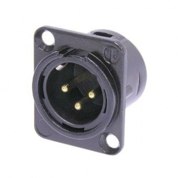 Neutrik NC3MD-L-B-1 Chassisstecker XLR male, 3-polig, schwarz купить