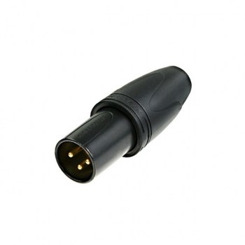 Neutrik NC3MXX-HD-B-D Cable Connector male, 3-pole, black купить