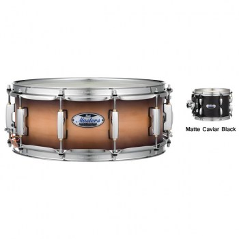 Pearl Masters Maple Complete Snare 14"x6,5", Matte Caviar Black купить