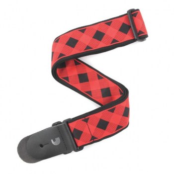 Planet Waves Guitar Strap T20W1404 Buffalo Check, Red купить