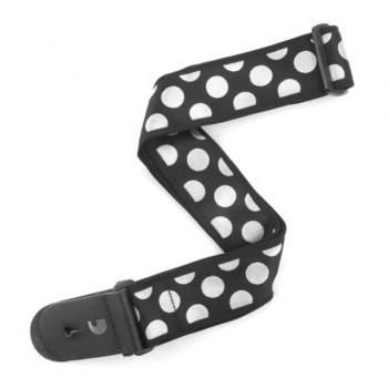 Planet Waves Guitar Strap T20W1407 Polka Dot, Black/Silver купить