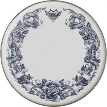 Remo Tattoo Skyn Suede 14", Serpentrose, Snare Batter купить