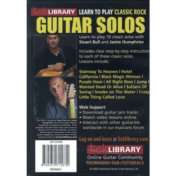 Roadrock International Lick Library: Learn To Play Classic Rock Guitar Solos 1 DVD купить