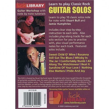 Roadrock International Lick Library: Learn To Play Classic Rock Guitar Solos 2 DVD купить