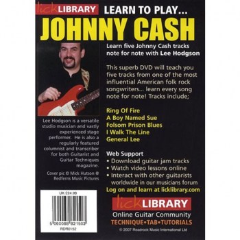 Roadrock International Lick Library: Learn To Play Johnny Cash DVD купить