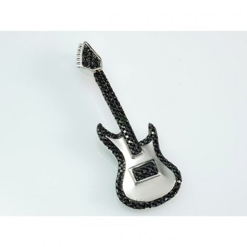 Rockys Pendant E-Guitar silver plated, zirconia купить